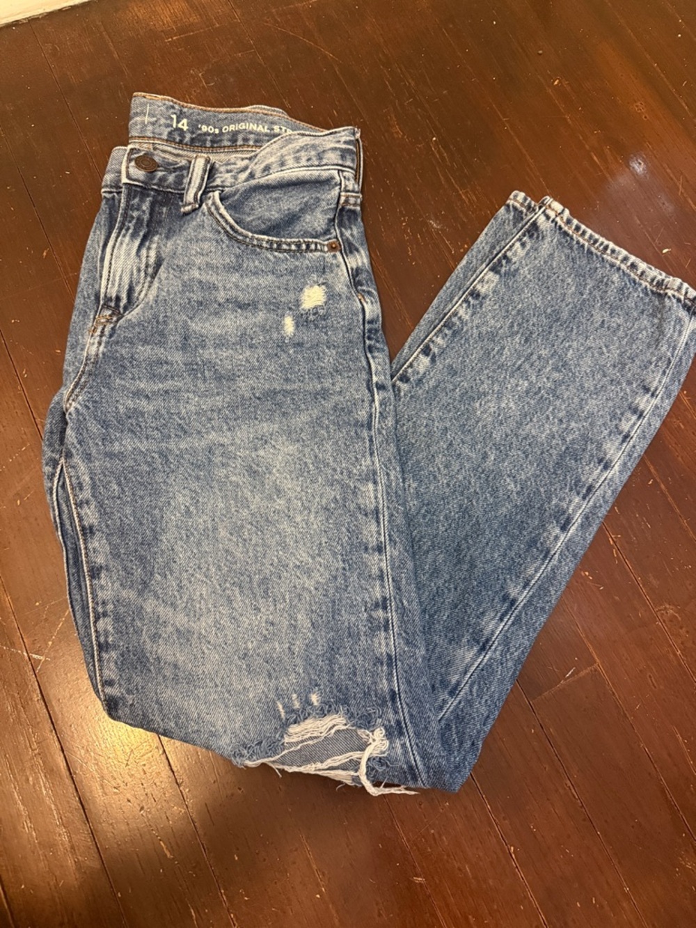 GAP Boys Light Blue Distressed Kids Jeans